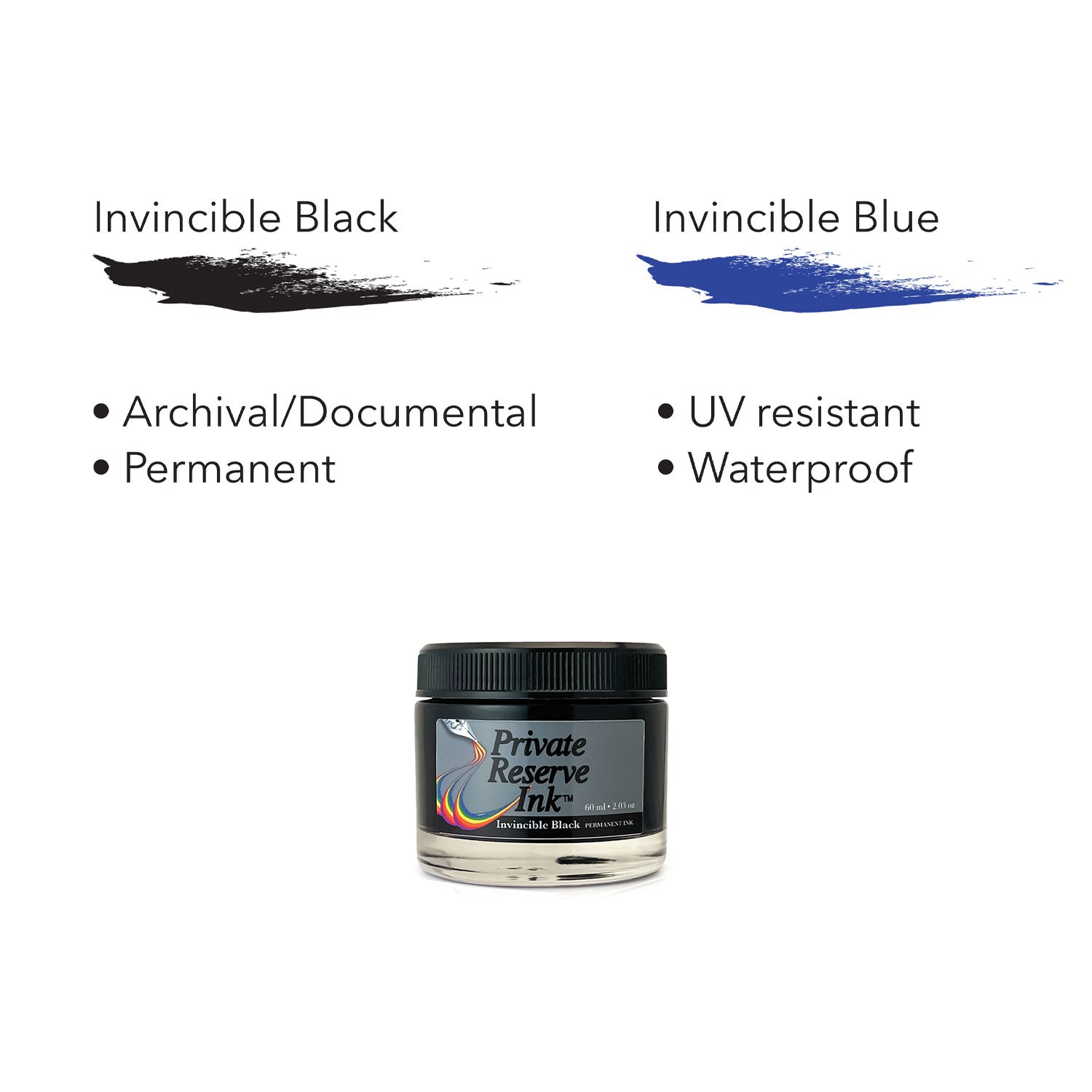 Invincible Ink Design Private Reserve Invincible Inks 60ml Bottle – coloradopen