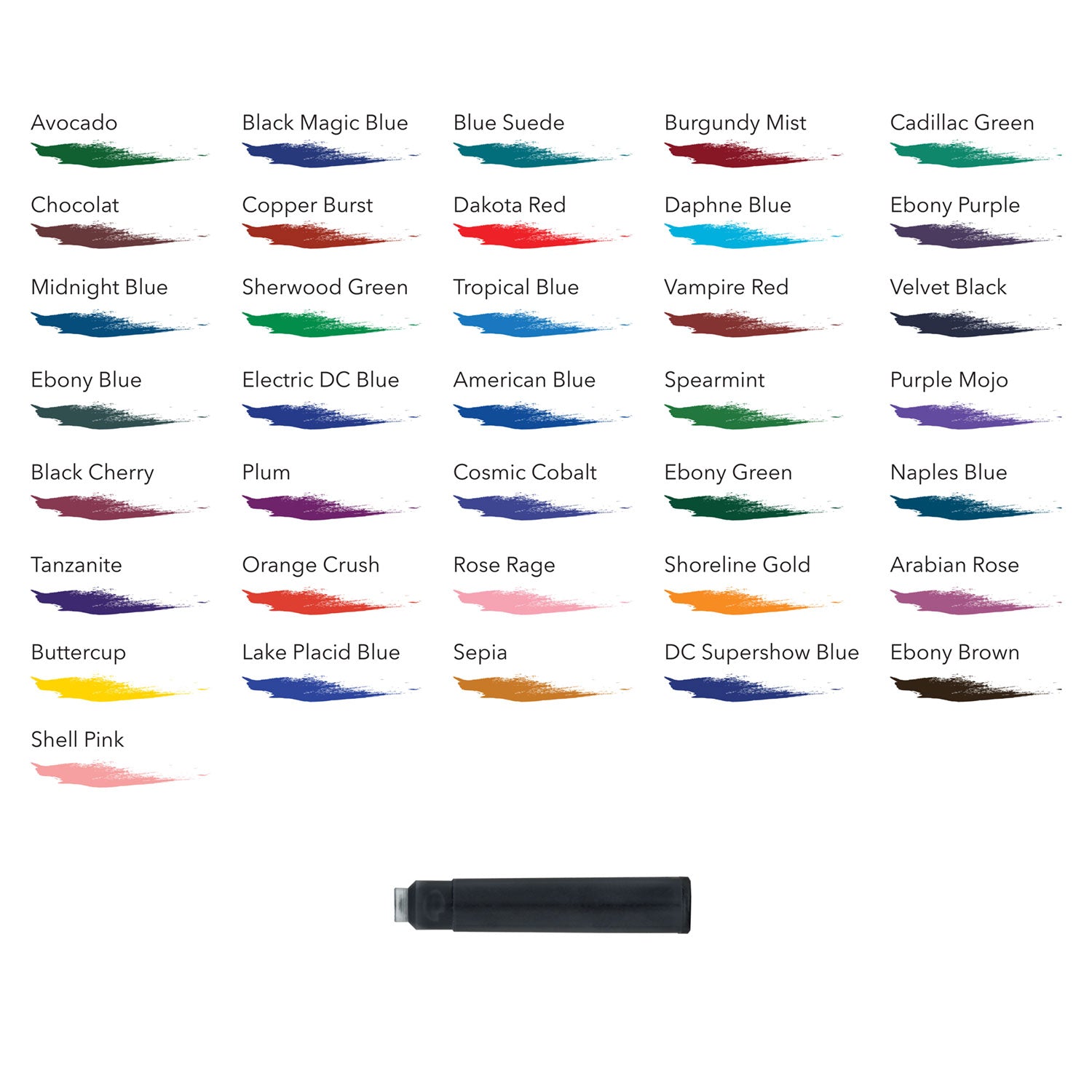 Pen Ink Color Shade