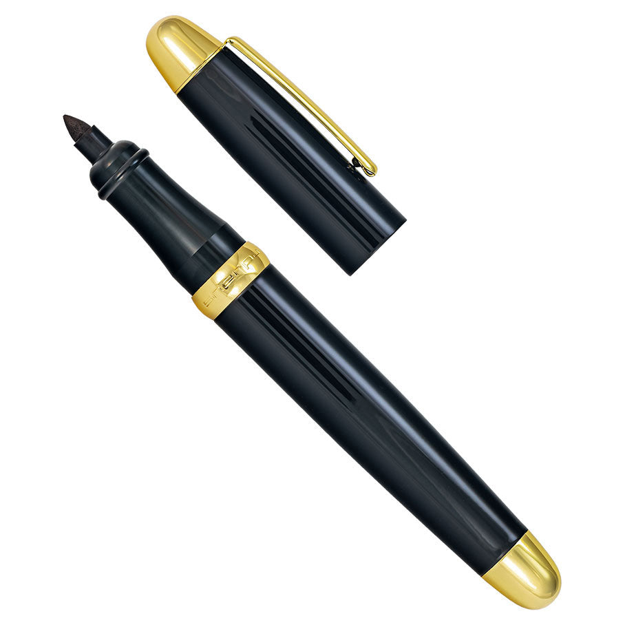 Sherpa Pen Cover Back in Black and Gold