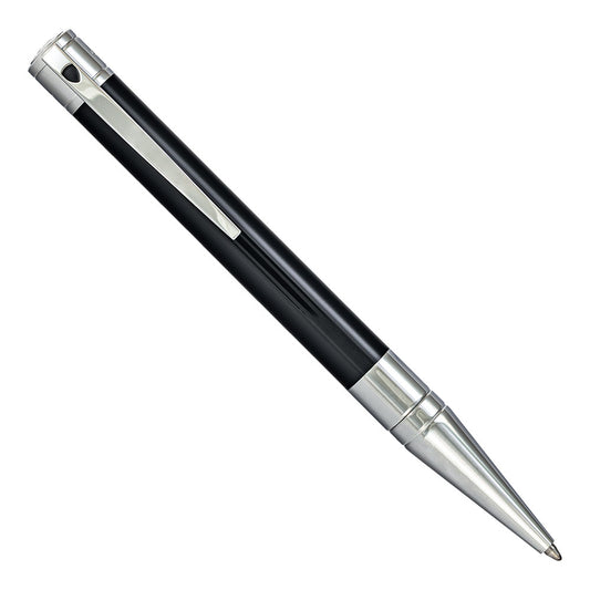 ST Dupont D-Initial Black with Chrome Trim Ballpoint