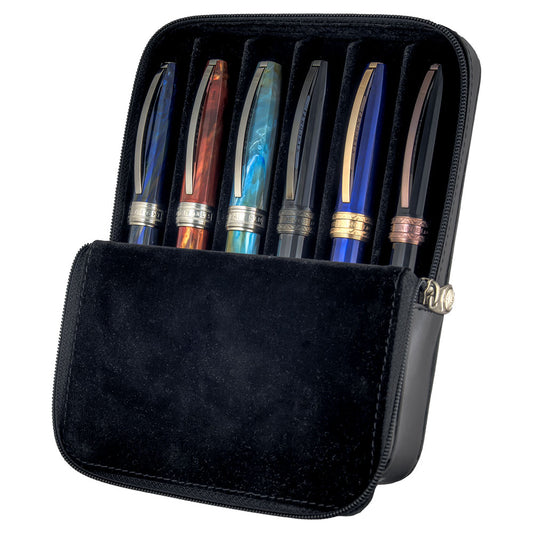 Visconti Leather 6 Pen Case
