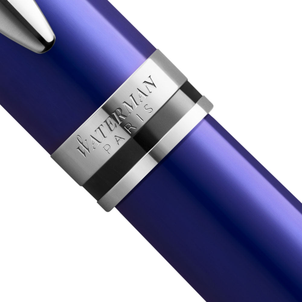 Waterman Expert Lacquer Rollerball Blue and Palladium