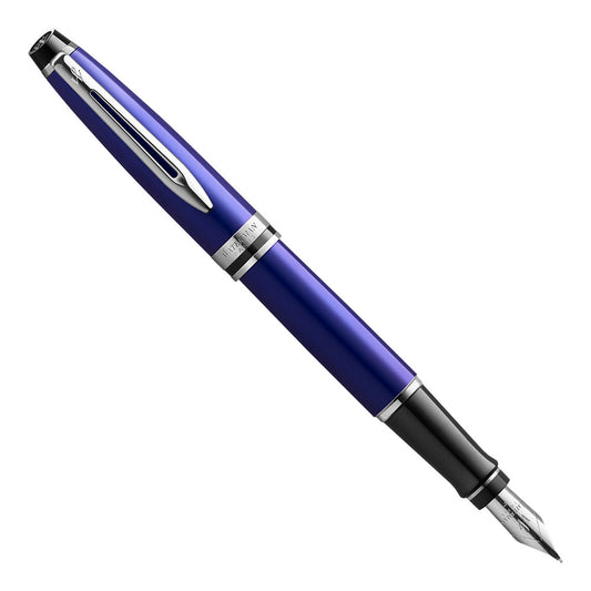 Waterman Expert Lacquer Fountain Pen Blue and Palladium