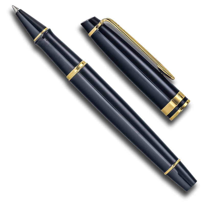 Waterman Expert Lacquer Rollerball Black and Gold