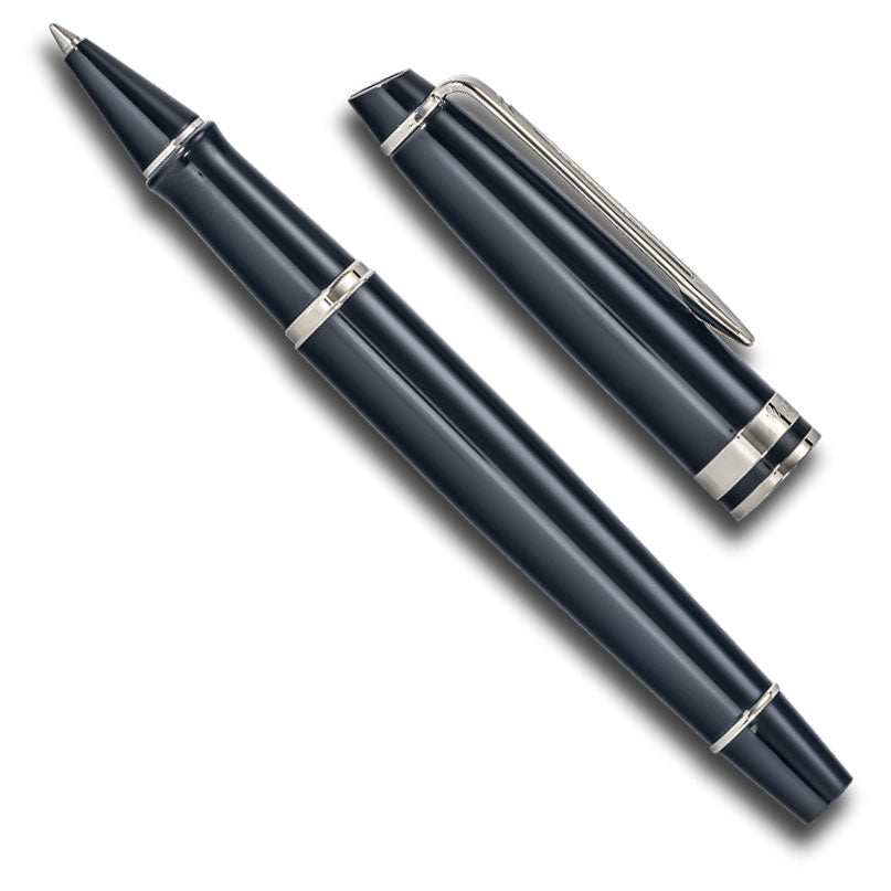 Waterman Expert Lacquer Rollerball Black and Palladium
